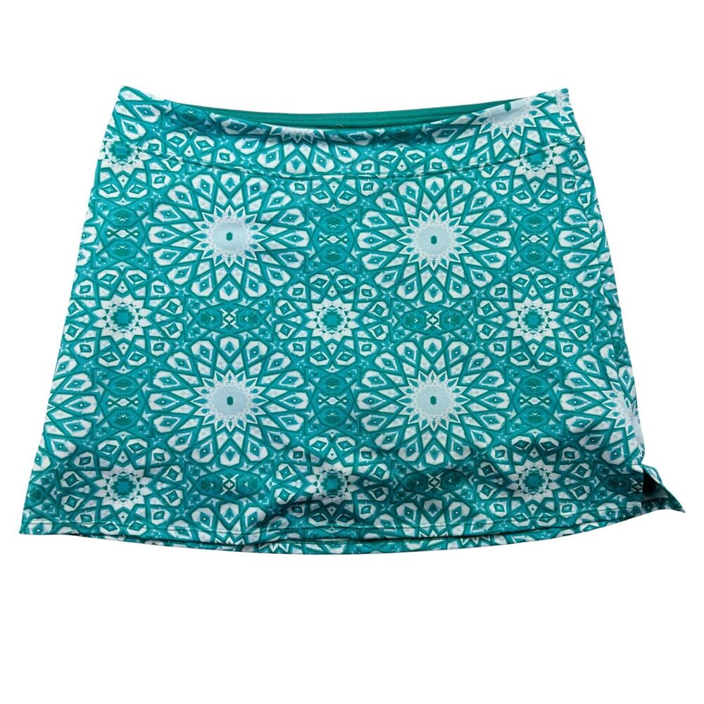 Tranquility By Colorado Skort Womens Large Blue Active Outdoor Yoga Kaleidescope